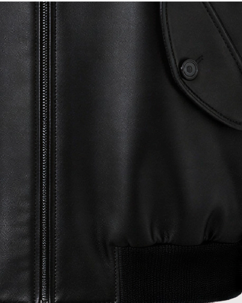 CAVO Black Leather Flight Jacket - Accessories