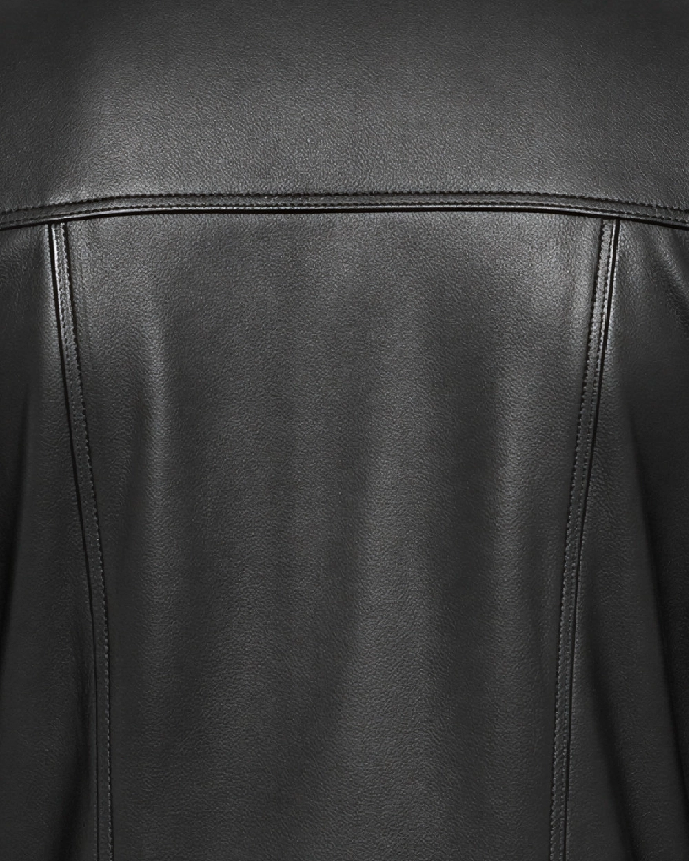 CRUX Black Belted Biker Leather Jacket - Pattern
